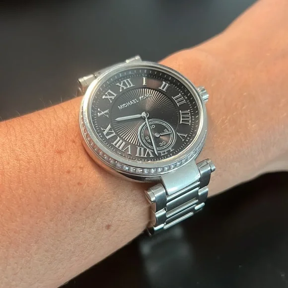 Michael Kors Skylar Black Dial SS Watch Michael Kors | Accessories | Michael Kors Skylar Black Dial  main image 4